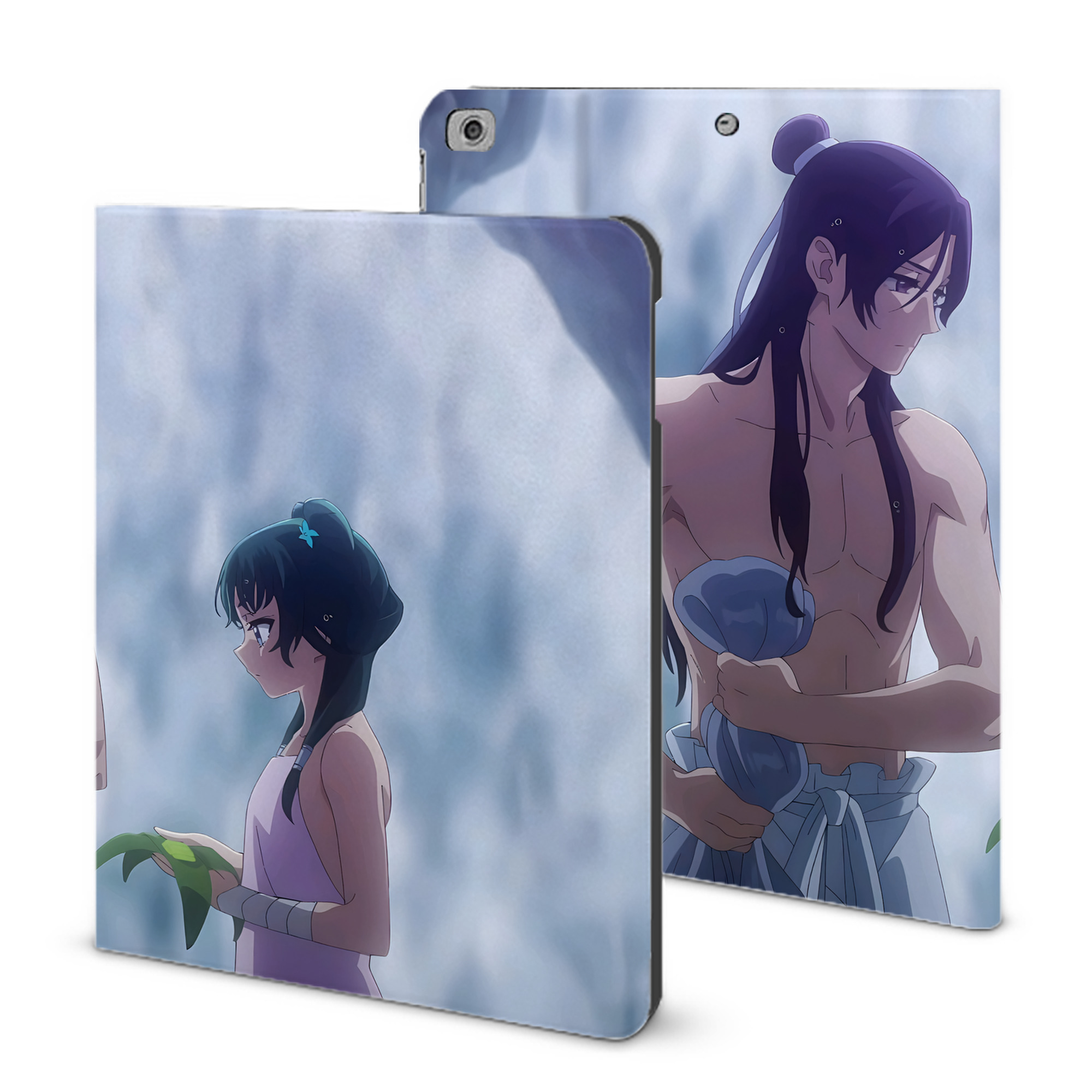 （画像用） 薬屋のひとりごと The Apothecary Diaries IPad ケース ブック型 PUレザー TPU 耐衝撃 軽量 薄型 ペン収納なし 全面保護 IPad 各モデル対応
